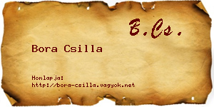 Bora Csilla névjegykártya